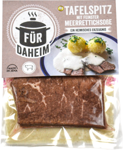 Tafelspitz mit Meerrettichsoße in der Packung